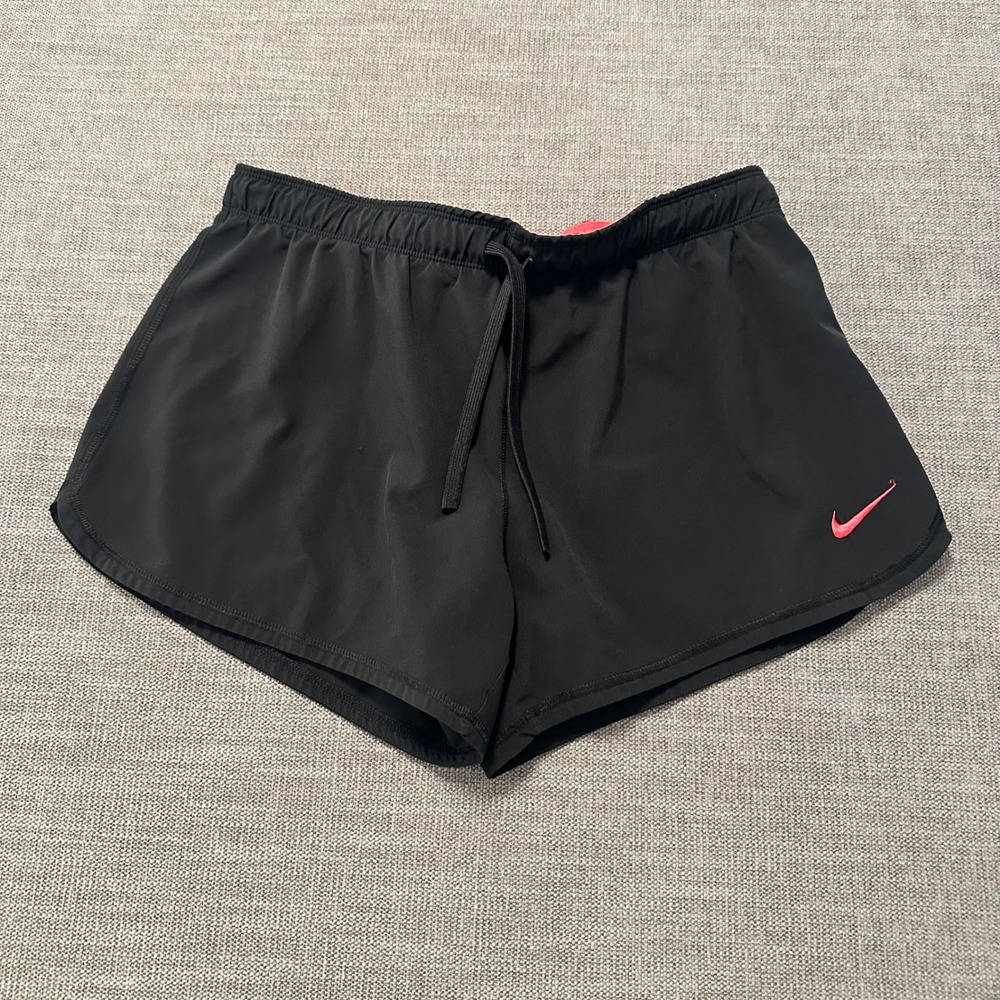 Nike Dri-FIT Running Shorts Womens Medium Black  Just Do‎ It Athletic Active